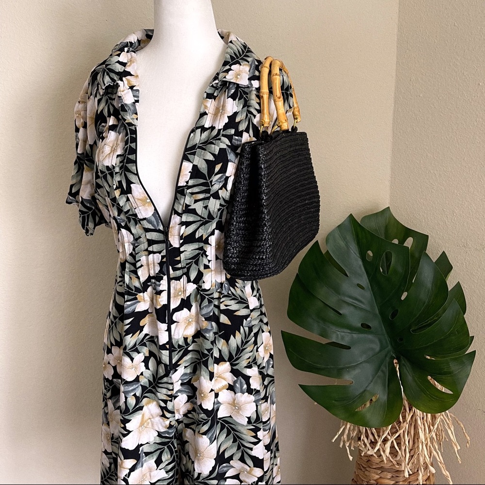Basic Editions Tropical Floral Romper